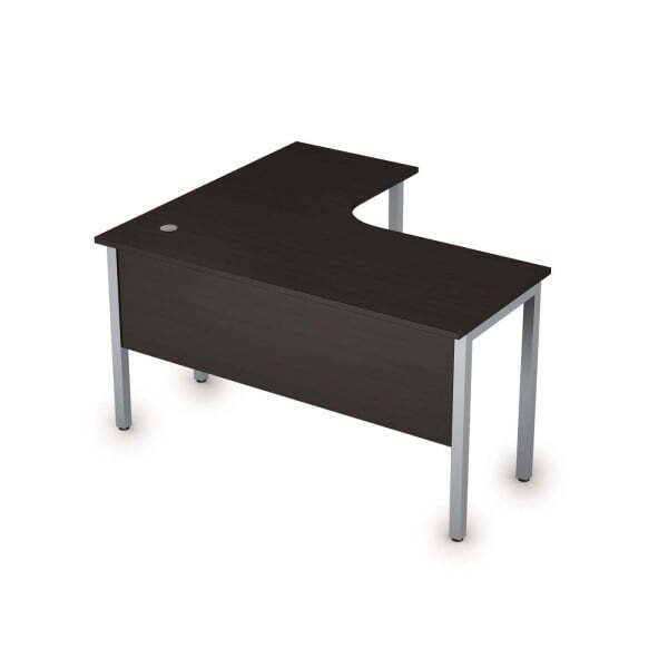 Стол письменный на металлокаркасе прав одиночная опора заказывается отдельно Стиль 2МД.131 1400x1200 (ВенгеСерый)