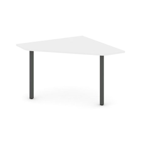 Угловой элемент переговорного стола SN-5.UPRG-031 (1180х1180х750) (Белый/Металл Антрацит)