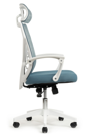 Офисное кресло Oliver RCH W-203AC Белый пластик | Синий (Белый | Синий)