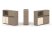 Тумба двойная + низкая надставка ES.NB.2N-20 (1500х410х1135) (Латте/Тиквуд Светлый)