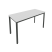 Стол письменный на металлокаркасе Slim С.СП-5.1 1380x600x750 (Серый/Антрацит металл)