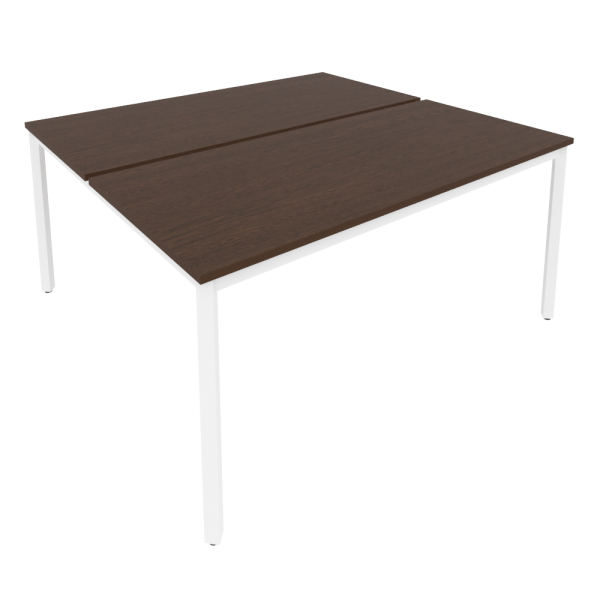 Рабочая станция на металлокаркасе Slim С.СП-6.3 1580x1475x750 (Венге Цаво/Белый металл)