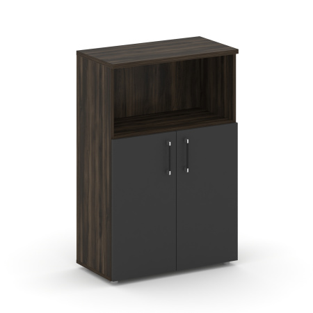 Шкаф средний широкий Shift SK.ST-2.1 (800x420x1207) (Дуб Мали-Антрацит)
