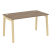 Стол рабочий на деревянных опорах Onix Wood OW.SP-3.8 1380x800x750 (Тиквуд Светлый/Дуб Темный)