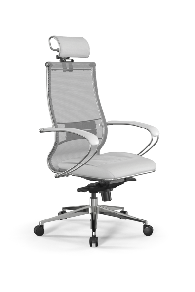 Кресло для руководителя Метта Samurai L2-6K - TS+Infinity /Kc00/Wm06/K2cL/H2cL-3D(M06.B32.G11.W03) (Белый)