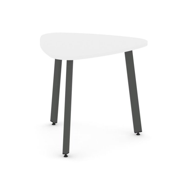 Стол переговорный SN-6.SPRG-70.3 (900х900х750) (Белый/Металл Антрацит)