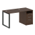 Рабочая станция Metal System Style БО.РС-СТП1.1 1412x750x750 (Дуб Наварра/Серый металл)
