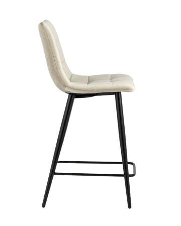 Стул полубарный Джанго велюр бежевый высота сиденья 60 см (Стул полубарный Джанго бежевый)