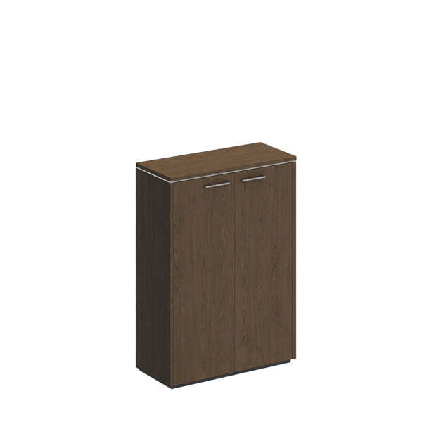 Шкаф для документов средний закрытый Velar ВЛ 313 ДТ 940x410x1320 (Дуб табачный)