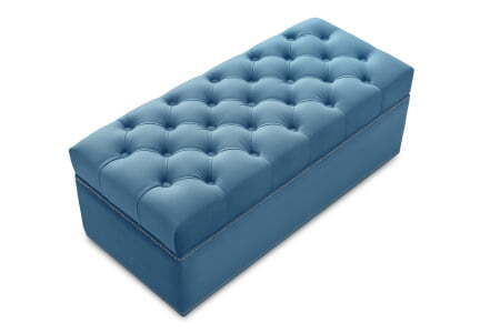 Банкетка Marcele 800 (820x420x450) Голубой (Голубой)