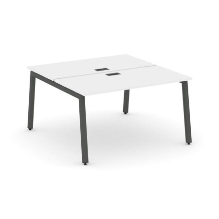 Рабочая станция 2-х сторонняя SN-5A.DRS-021 (980х1632х750) (Белый/Металл Антрацит)