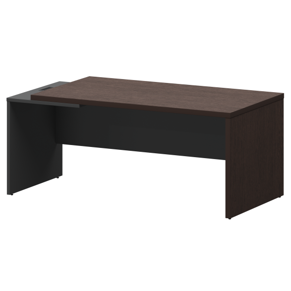 Стол руководителя левый Кортез KZ-18L 1800x900x750 (Дуб венге/Графит)