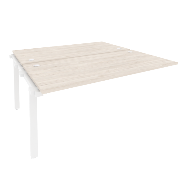 Наборный элемент рабочей станции на м/к Onix O.M-2.NRS-4.8 1580x1635x750 (Денвер Светлый/Белый Металл)