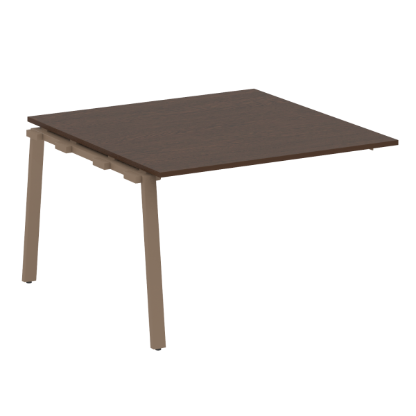 Проходной элемент стола для переговоров на А-образном м/к Metal System Style БА.ППРГ-2 1200x1235x750 (Венге Цаво/Мокко металл)