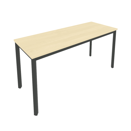 Стол письменный на металлокаркасе Slim С.СП-6.1 1580x600x750 (Клен/Антрацит металл)