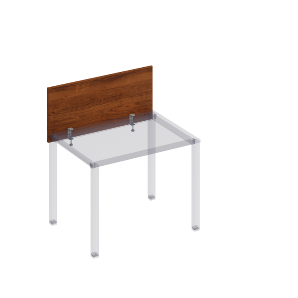 Экран настл. фронт. с кроншт. для стола 100 на мет. каркасе КФ Комфорт КФ К.840 1000x450x18 (Французский орехСерый)