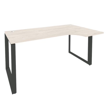 Стол эргономичный правый на О-образном м/к Onix O.MO-SA-1R 1580x980x750 (Денвер Светлый/Черный металл)