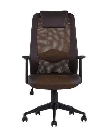 Кресло офисное TopChairs Studio коричневое (Компьютерное кресло Studio коричневый)