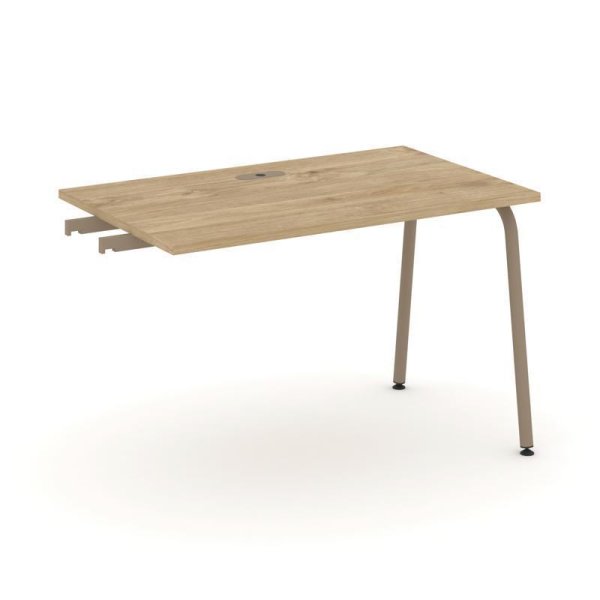 Стол приставка к опорным тумбам ES.SPR-2-LK (1180х730х750) (Тиквуд Светлый/Металл Латте)