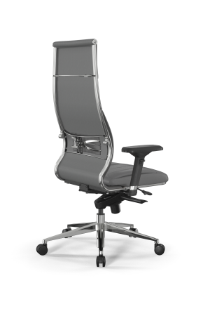 Кресло для руководителя Метта Samurai L1-11D - Infinity /Kc06/Wm06/D04P(M06.B32.G11.W03) (Серый)